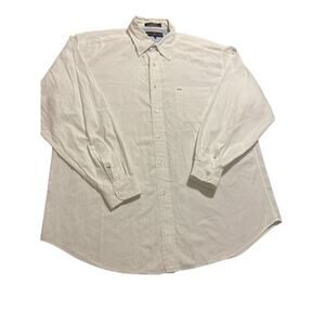 Tommy Hilfiger Golf‎ Shirt White Size XL XG Long Sleeves 100% Cotton